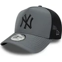casquette-trucker-grise-avec-logo-noir-a-frame-sport-new-york-yankees-mlb-new-era