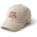 casquette-courbee-beige-ajustable-ny-dreams-just-kids-the-90s-homenage