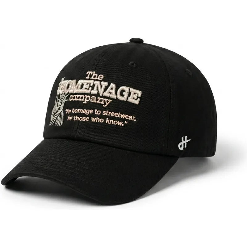 casquette-courbee-noire-ajustable-statue-just-kids-the-90s-homenage