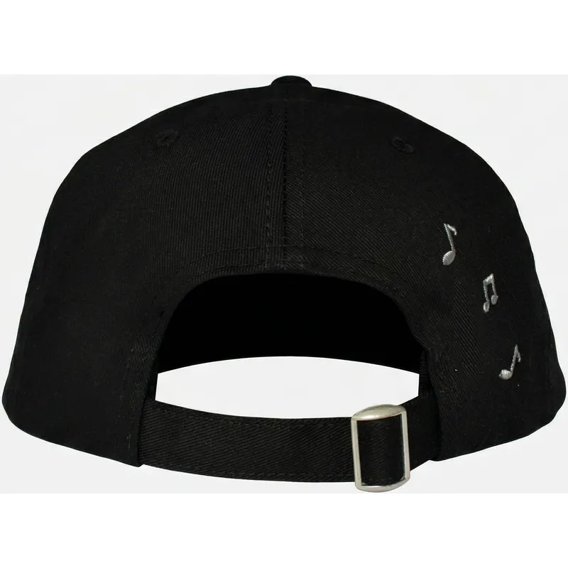 casquette-courbee-noire-ajustable-music-world-music-shapes-identity-the-90s-homenage