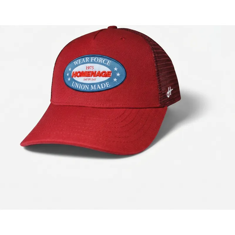 casquette-trucker-rouge-union-workwear-the-trucker-homenage