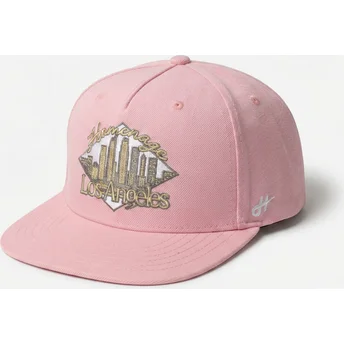 Casquette plate rose snapback LASKY Skylines The Retro Homenage
