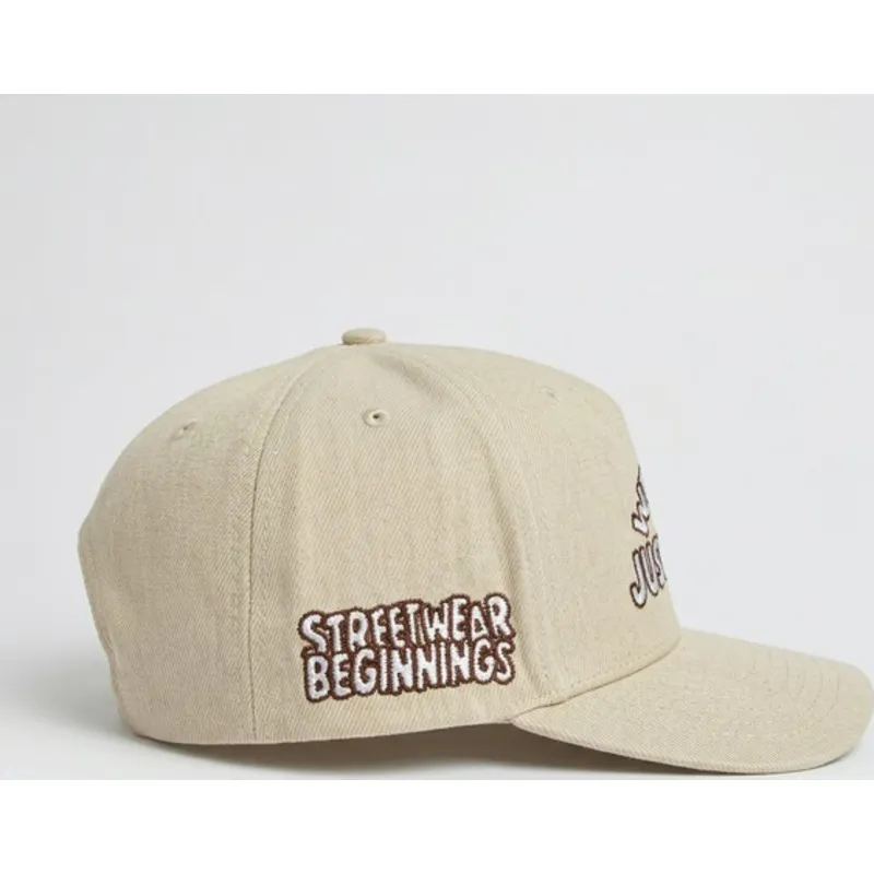 casquette-courbee-beige-snapback-just-kids-the-retro-homenage