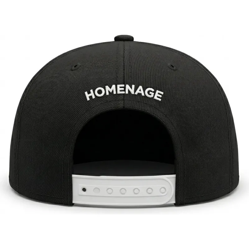 casquette-courbee-noire-snapback-just-kids-outline-the-retro-homenage