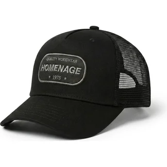 Casquette trucker noire Work 1975 Workwear The Trucker Homenage