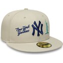 casquette-plate-beige-ajustee-avec-logo-bleu-marine-59fifty-city-icon-new-york-yankees-new-era