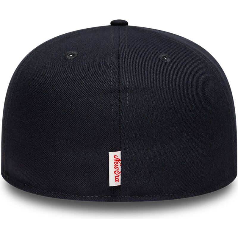 casquette-plate-bleue-marine-ajustee-59fifty-oval-patch-new-era