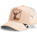 casquette-trucker-beige-cerf-blur-stag-the-farm-goorin-bros