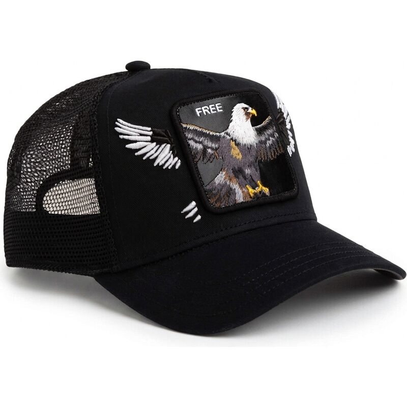 casquette-trucker-noire-aigle-wings-free-the-farm-goorin-bros