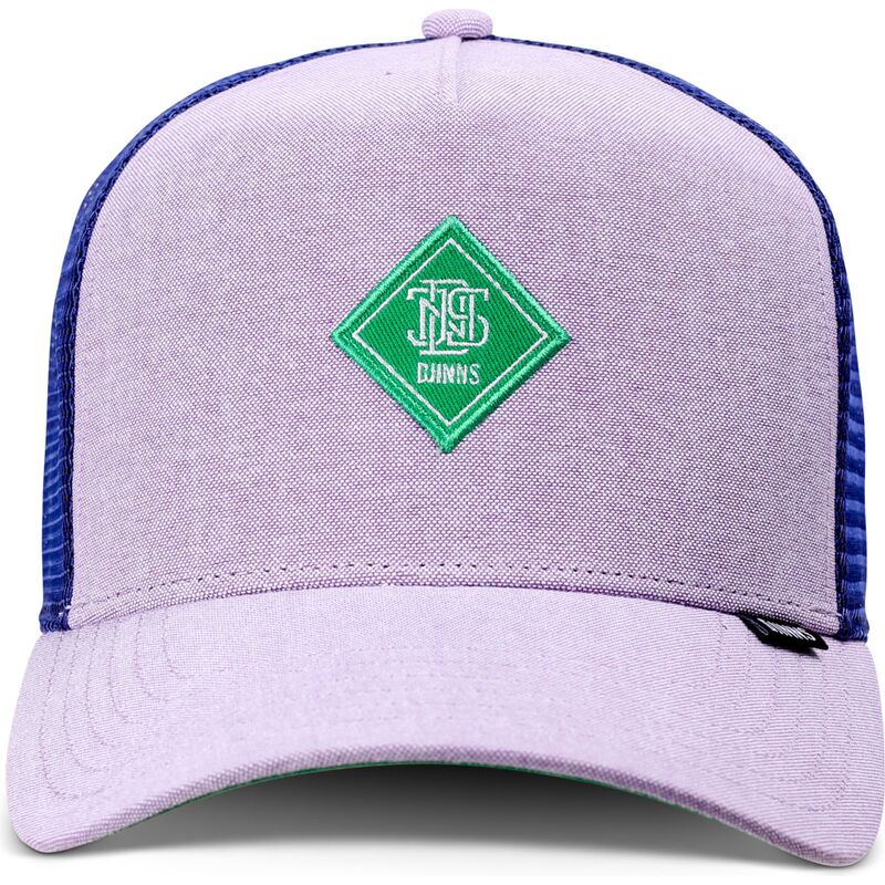 casquette-trucker-violette-avec-logo-vert-hft-oxfordcontra-djinns