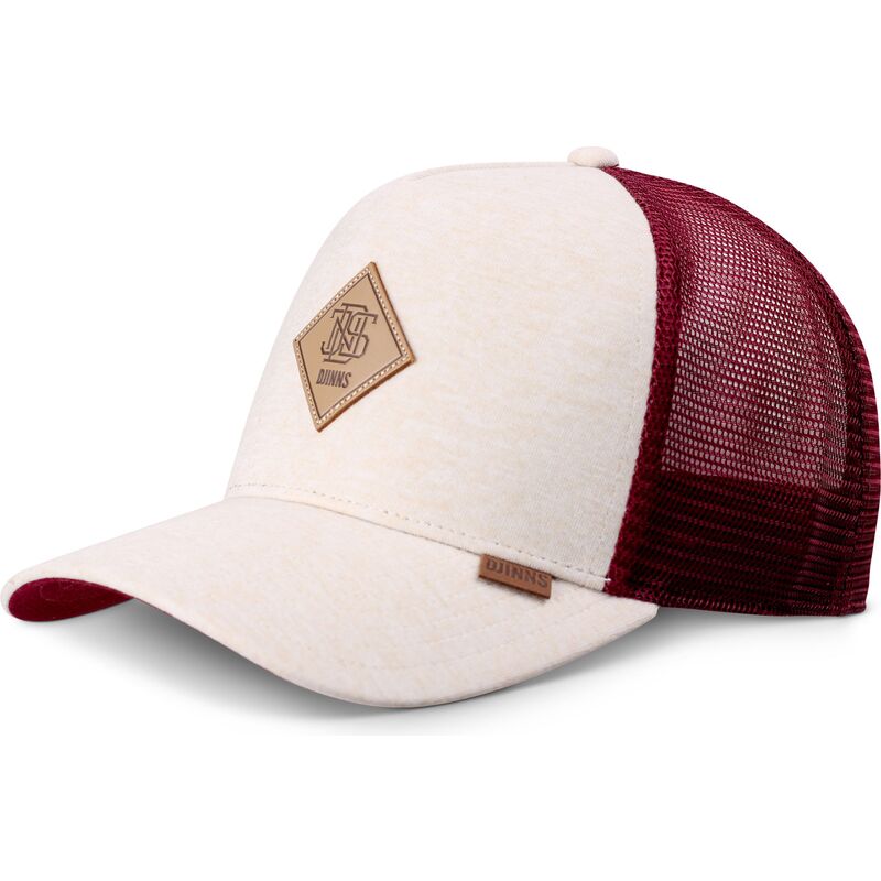 casquette-trucker-beige-et-rouge-hft-colourmelange-djinns