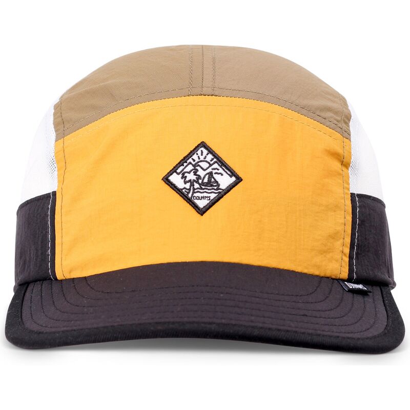 casquette-plate-multicolore-ajustable-soft-mobesea-mustard-djinns