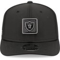 casquette-courbee-noire-snapback-9seventy-stretch-snap-training-pack-2026-las-vegas-raiders-nfl-new-era
