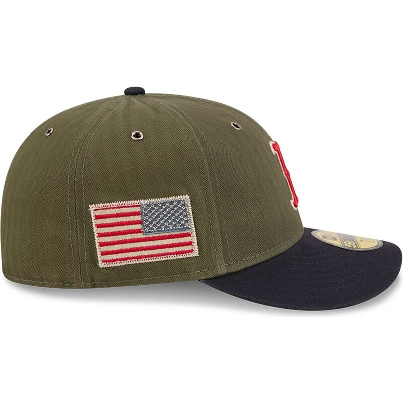 casquette-courbee-verte-ajustee-59fifty-pre-curved-american-herringbone-boston-red-sox-mlb-new-era