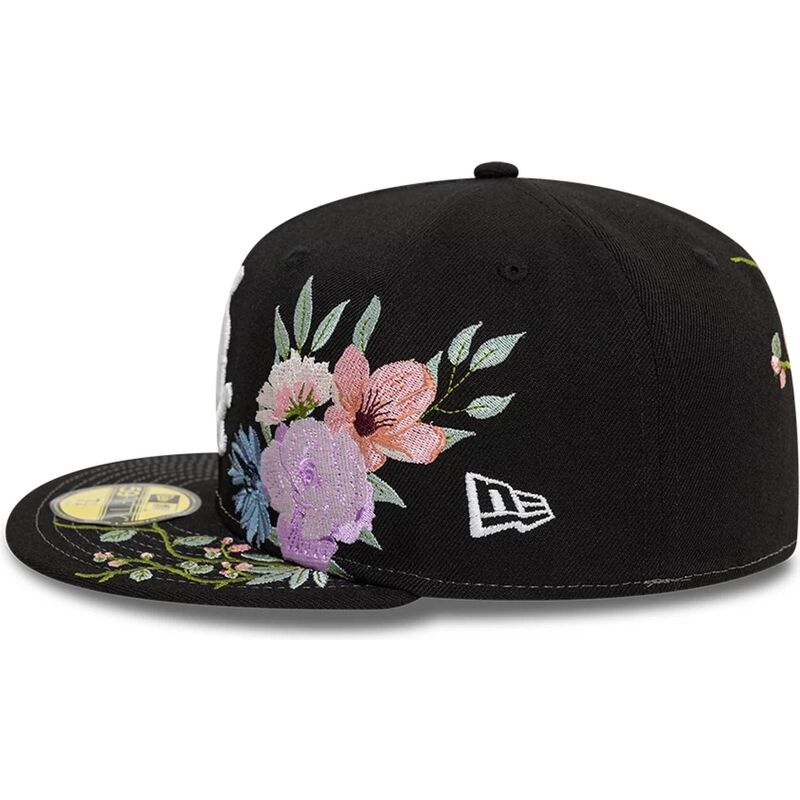 casquette-plate-noire-ajustee-59fifty-floral-chicago-white-sox-mlb-new-era