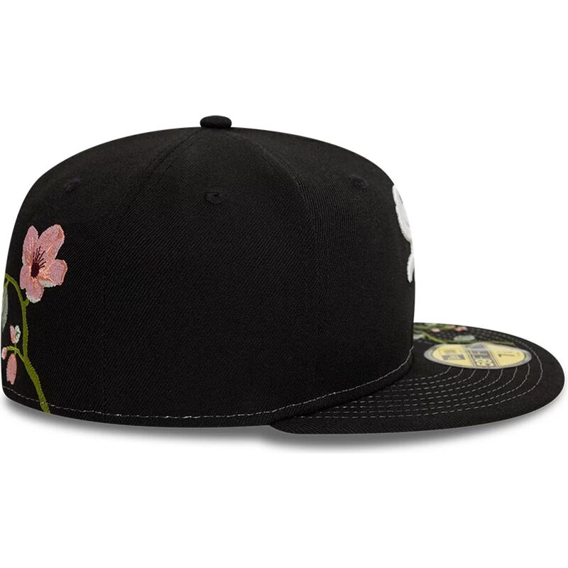 casquette-plate-noire-ajustee-59fifty-floral-chicago-white-sox-mlb-new-era