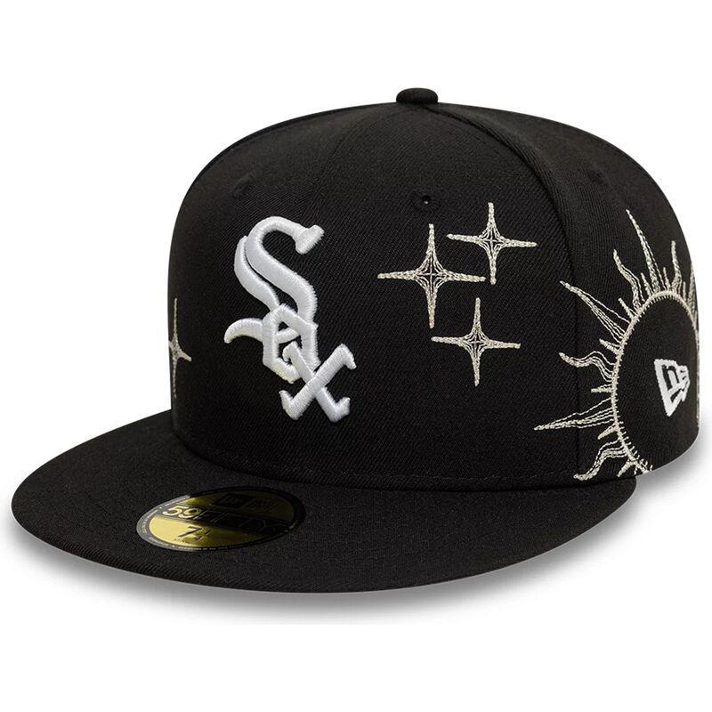 casquette-plate-noire-ajustee-59fifty-zodiac-chicago-white-sox-mlb-new-era