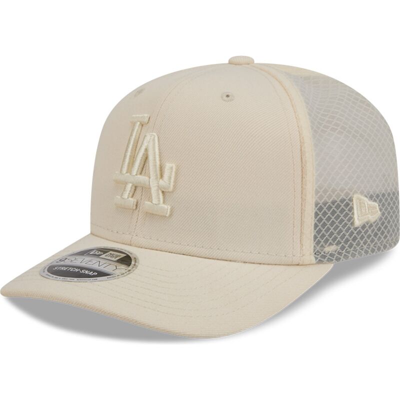 casquette-trucker-beige-9seventy-stretch-snap-color-pack-los-angeles-dodgers-mlb-new-era