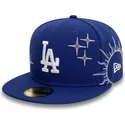 casquette-plate-bleue-ajustee-59fifty-zodiac-los-angeles-dodgers-mlb-new-era