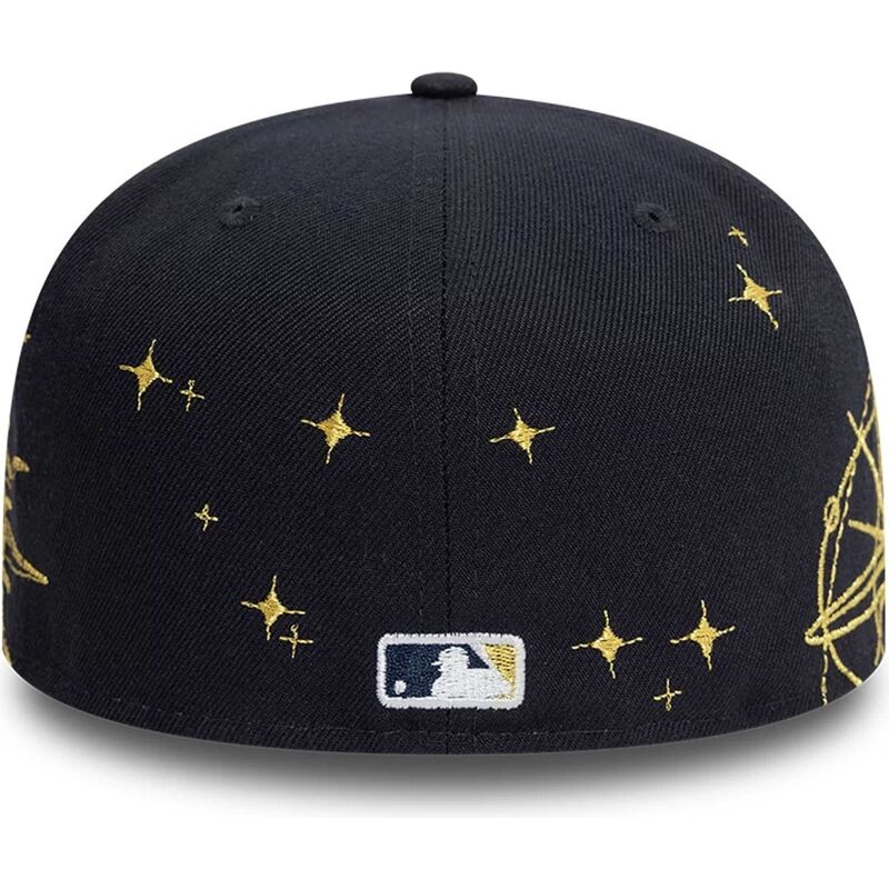 casquette-plate-bleue-marine-ajustee-59fifty-zodiac-new-york-yankees-mlb-new-era