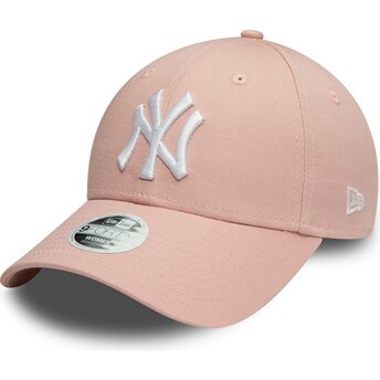 Casquette courbée rose ajustable pour femme 9FORTY Colour Essential New York Yankees MLB New Era