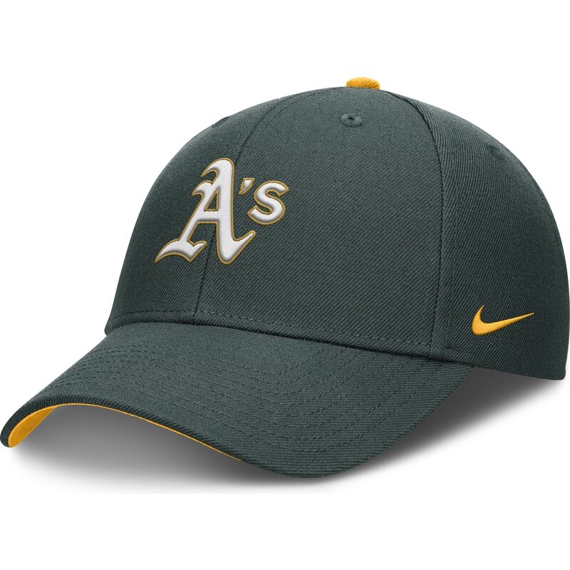 casquette-courbee-verte-ajustable-pour-enfant-dri-fit-club-structured-oakland-athletics-mlb-nike