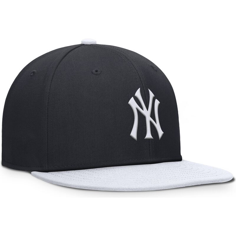 casquette-plate-bleue-marine-et-blanche-snapback-pour-enfant-dri-fit-pro-structured-square-bill-new-york-yankees-mlb-nike