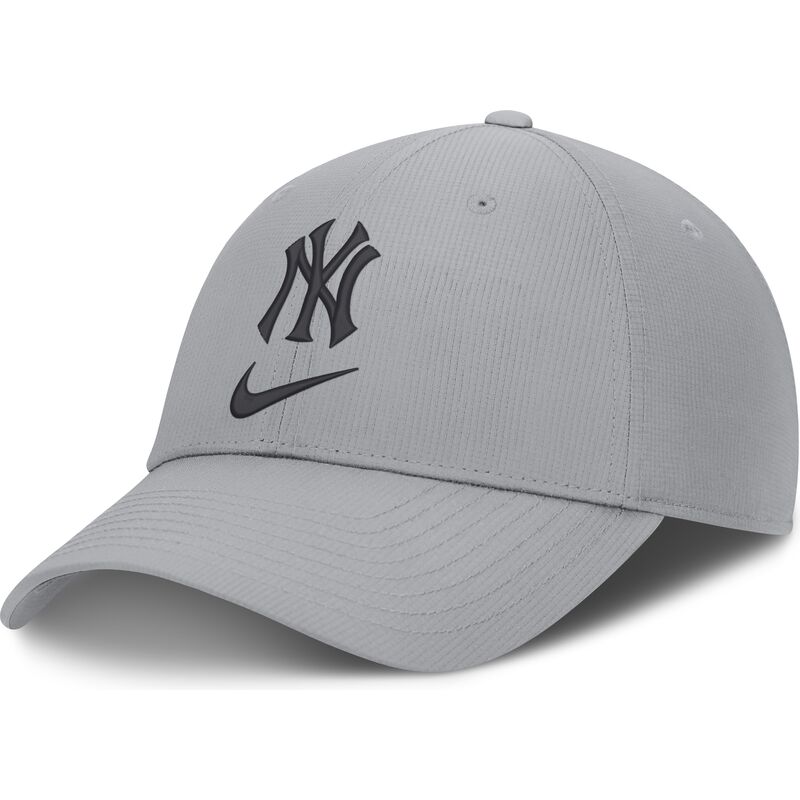 casquette-courbee-grise-ajustable-primetime-club-structured-uv-poly-ripstop-new-york-yankees-mlb-nike casquette-courbee-grise-ajustable-primetime-club-structured-uv-poly-ripstop-new-york-yankees-mlb-nike