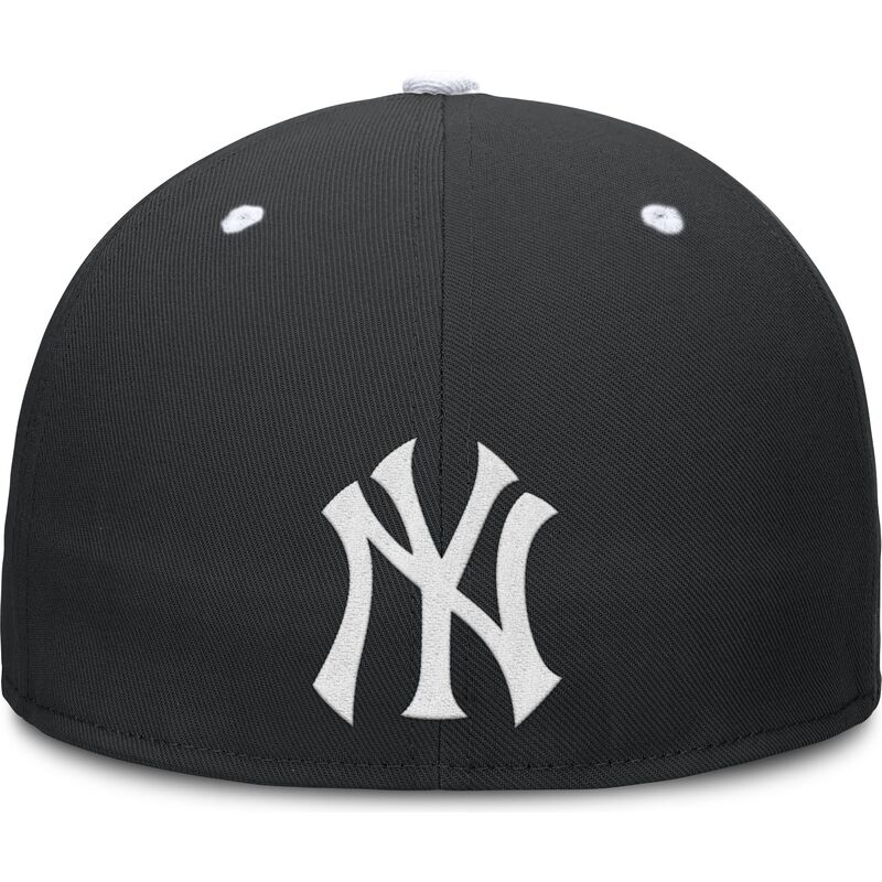 casquette-plate-noire-ajustee-primetime-dri-fit-true-structured-round-bill-new-york-yankees-mlb-nike casquette-plate-noire-ajustee-primetime-dri-fit-true-structured-round-bill-new-york-yankees-mlb-nike
