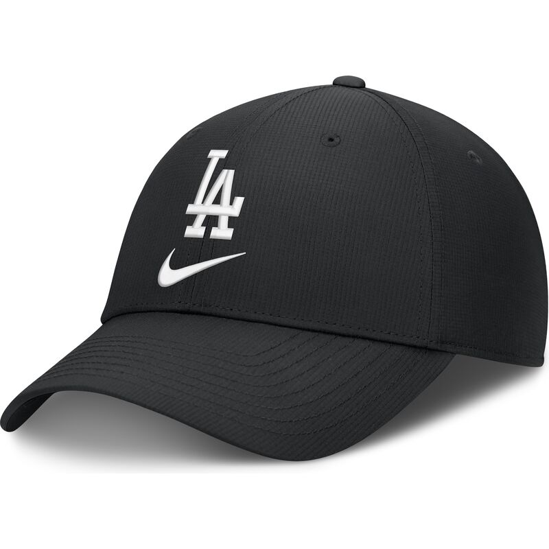casquette-courbee-noire-ajustable-primetime-club-structured-uv-poly-ripstop-los-angeles-dodgers-mlb-nike
