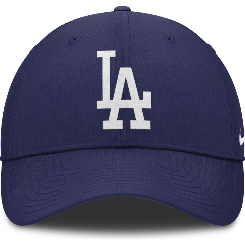casquette-courbee-bleue-ajustable-club-structured-uv-poly-ripstop-los-angeles-dodgers-mlb-nike