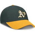 casquette-courbee-verte-ajustable-dri-fit-club-structured-oakland-athletics-mlb-nike