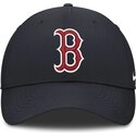 casquette-courbee-bleue-marine-ajustable-club-structured-uv-poly-ripstop-boston-red-sox-mlb-nike