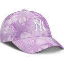 casquette-courbee-violette-ajustable-mothers-day-club-unstructured-organic-cotton-new-york-yankees-mlb-nike