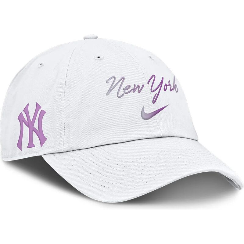 casquette-courbee-blanche-ajustable-mothers-day-club-unstructured-organic-cotton-new-york-yankees-mlb-nike casquette-courbee-blanche-ajustable-mothers-day-club-unstructured-organic-cotton-new-york-yankees-mlb-nike