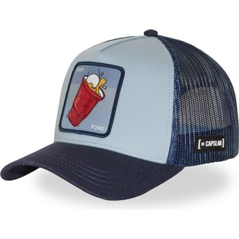 Casquette trucker bleue Beer Pong DRK03 BEEB Cocktails Capslab