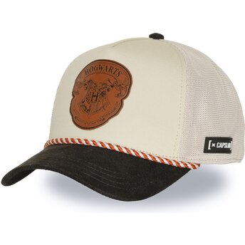 Casquette trucker beige et noire Hogwarts HP4 HOGB Harry Potter Capslab