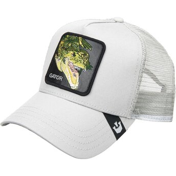 Casquette trucker grise crocodile Gator Swamp Monster Core Combo The Farm Goorin Bros.