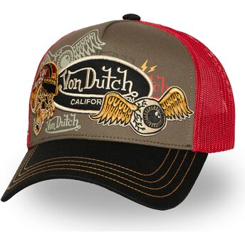 Casquette trucker multicolore PATCHES09 Von Dutch