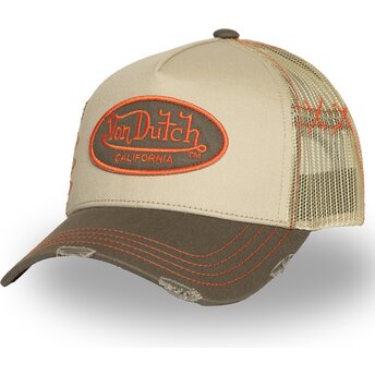 Casquette trucker beige USED 06 Von Dutch