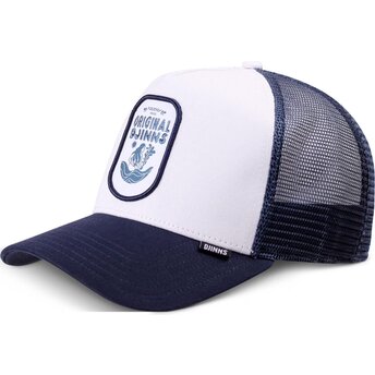Casquette trucker blanche et bleue marine Original HFT Djinns