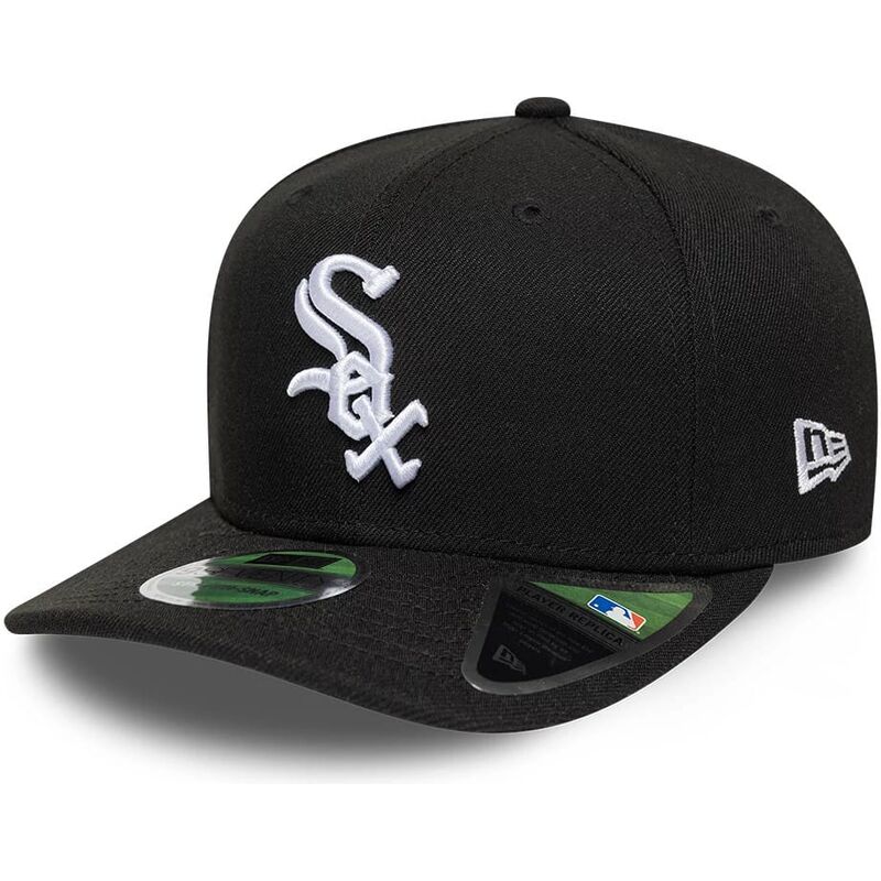 casquette-courbee-noire-snapback-9seventy-stretch-snap-player-replica-chicago-white-sox-mlb-new-era
