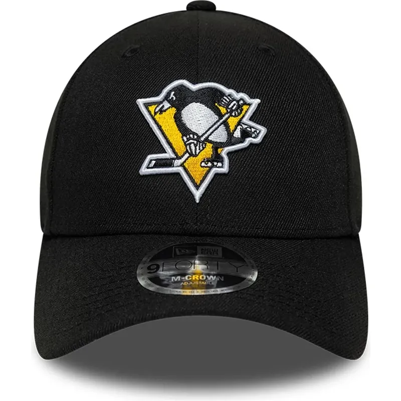 casquette-courbee-noire-snapback-9forty-m-crown-team-pittsburgh-penguins-nhl-new-era casquette-courbee-noire-snapback-9forty-m-crown-team-pittsburgh-penguins-nhl-new-era