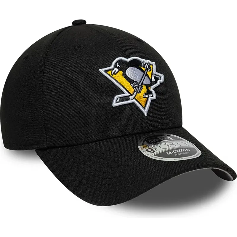 casquette-courbee-noire-snapback-9forty-m-crown-team-pittsburgh-penguins-nhl-new-era casquette-courbee-noire-snapback-9forty-m-crown-team-pittsburgh-penguins-nhl-new-era