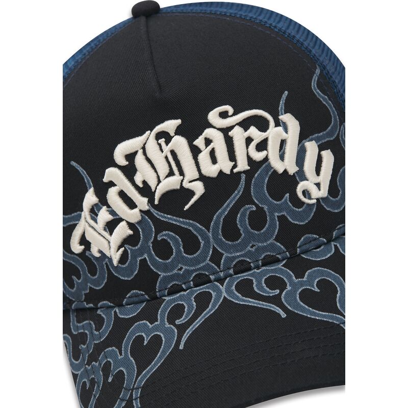 casquette-trucker-noire-flaming-ed-hardy
