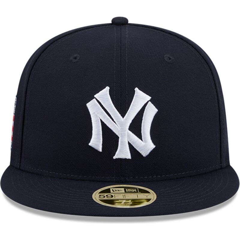 casquette-plate-bleue-marine-ajustee-59fifty-hall-of-fame-new-york-yankees-mlb-new-era