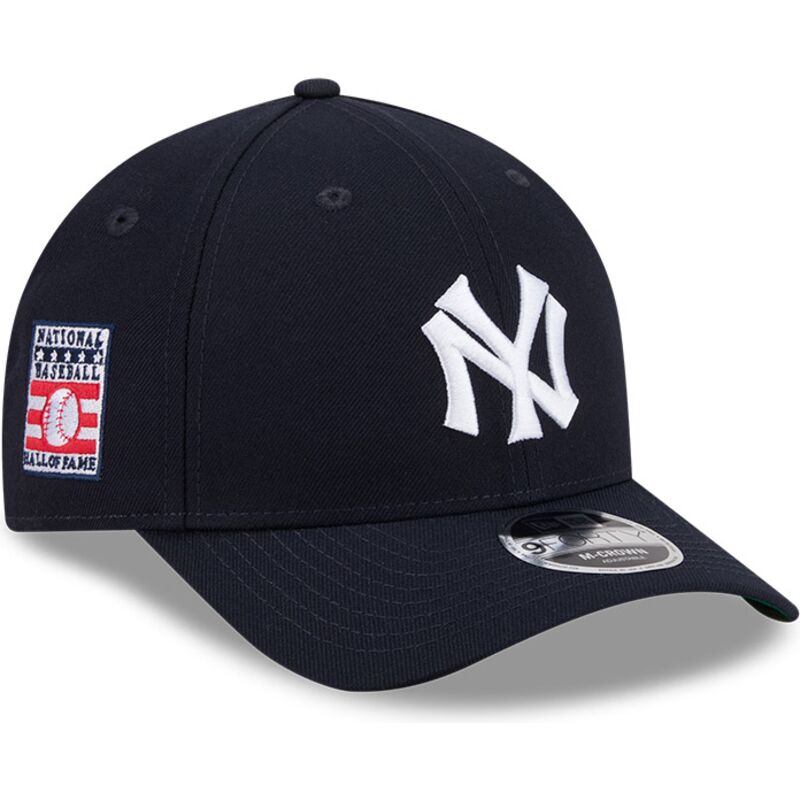 casquette-courbee-bleue-marine-snapback-9forty-m-crown-hall-of-fame-new-york-yankees-mlb-new-era
