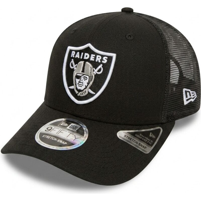 casquette-trucker-noire-9seventy-stretch-snap-team-las-vegas-raiders-nfl-new-era