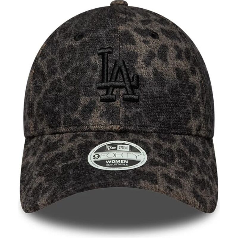 casquette-courbee-leopard-ajustable-pour-femme-avec-logo-noir-9forty-lionpard-cosy-los-angeles-dodgers-mlb-new-era