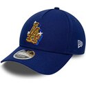 casquette-courbee-bleue-snapback-9forty-m-crown-a-frame-emblem-los-angeles-dodgers-mlb-new-era